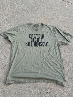 Olive Short-Sleeve Graphic Crewneck T-Shirt